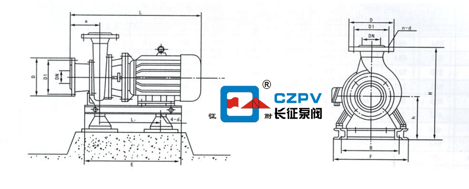 循環泵的安裝尺寸 循環泵的安裝尺寸